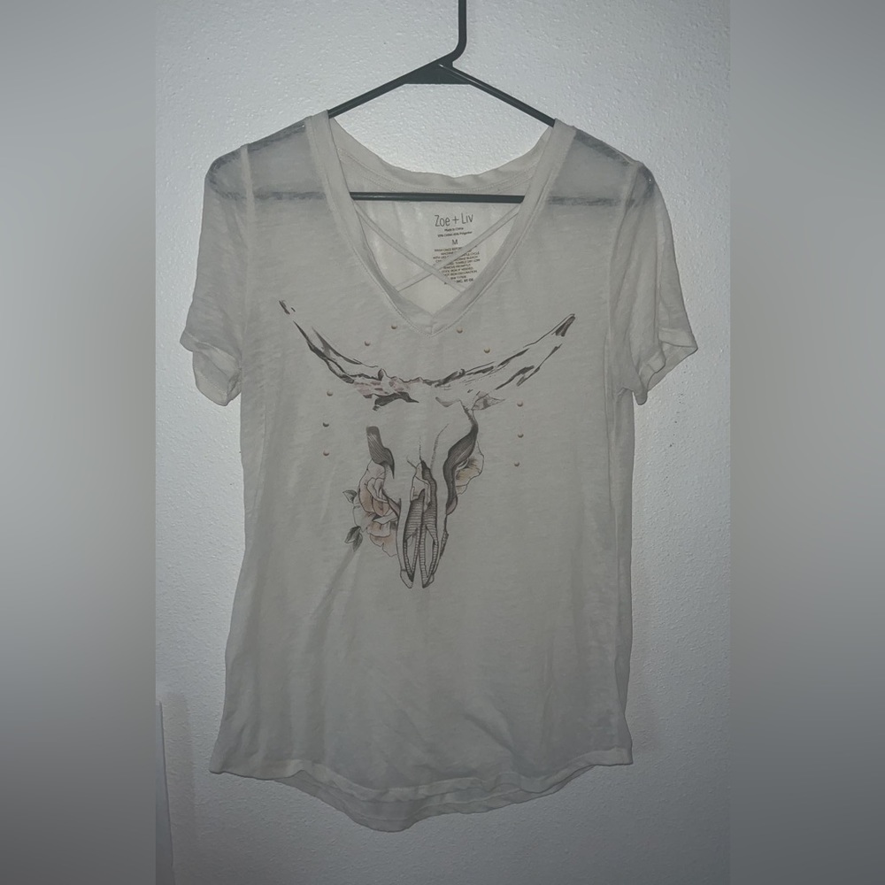 ZOE + LIV BULL HEAD TEE